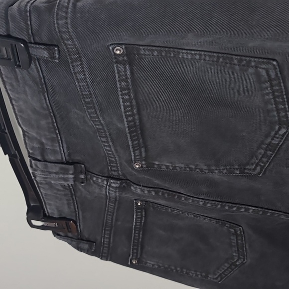 BA&SH NWT Brune Bermuda Blackstone Lady Long Shorts Demin Cotton Black Size 2 - Picture 16 of 16